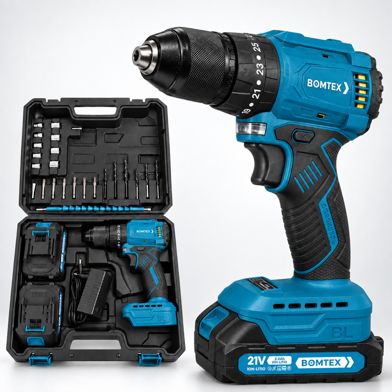 TALADRO BRUSHLESS 65 NM - BOMTEX