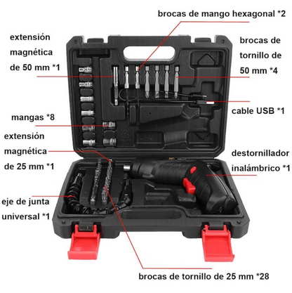 KIT DESTORNILLADOR/TALADRO PORTATIL