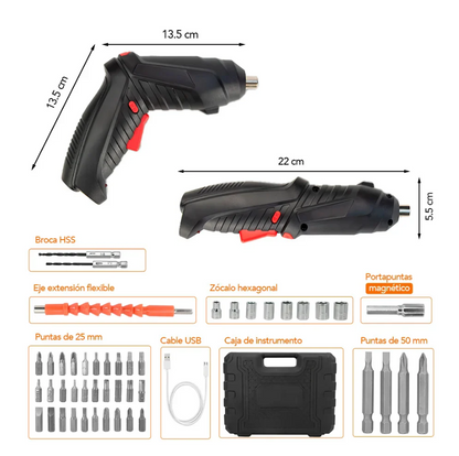 KIT DESTORNILLADOR/TALADRO PORTATIL